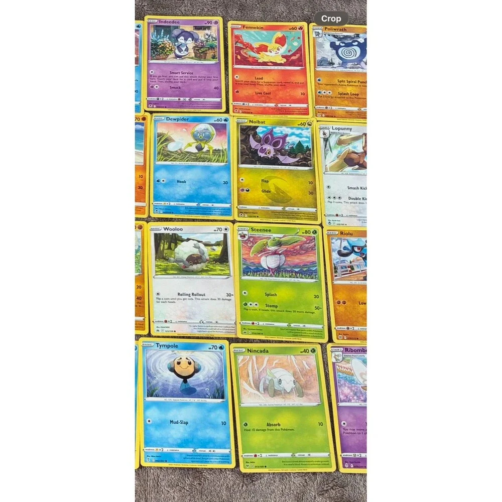 Pokemon TCG 36 Card Lot Pikachu Riolu Wartortle Ivysaur Modern Common Uncommon